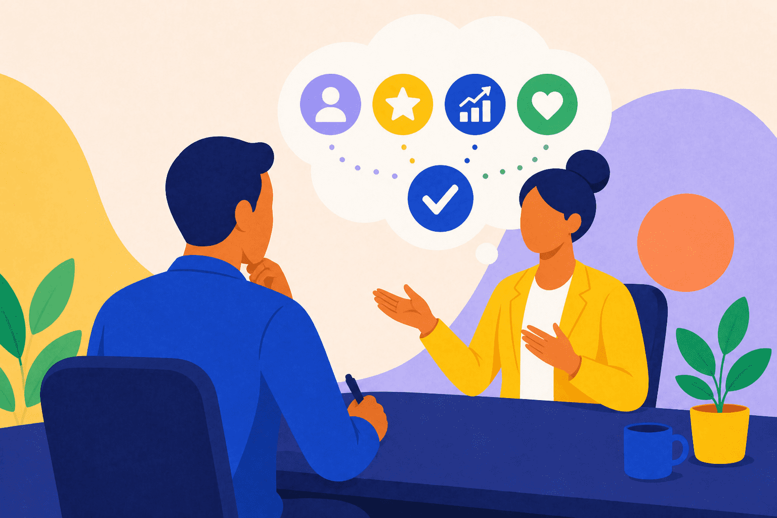 Candidate in the interview process