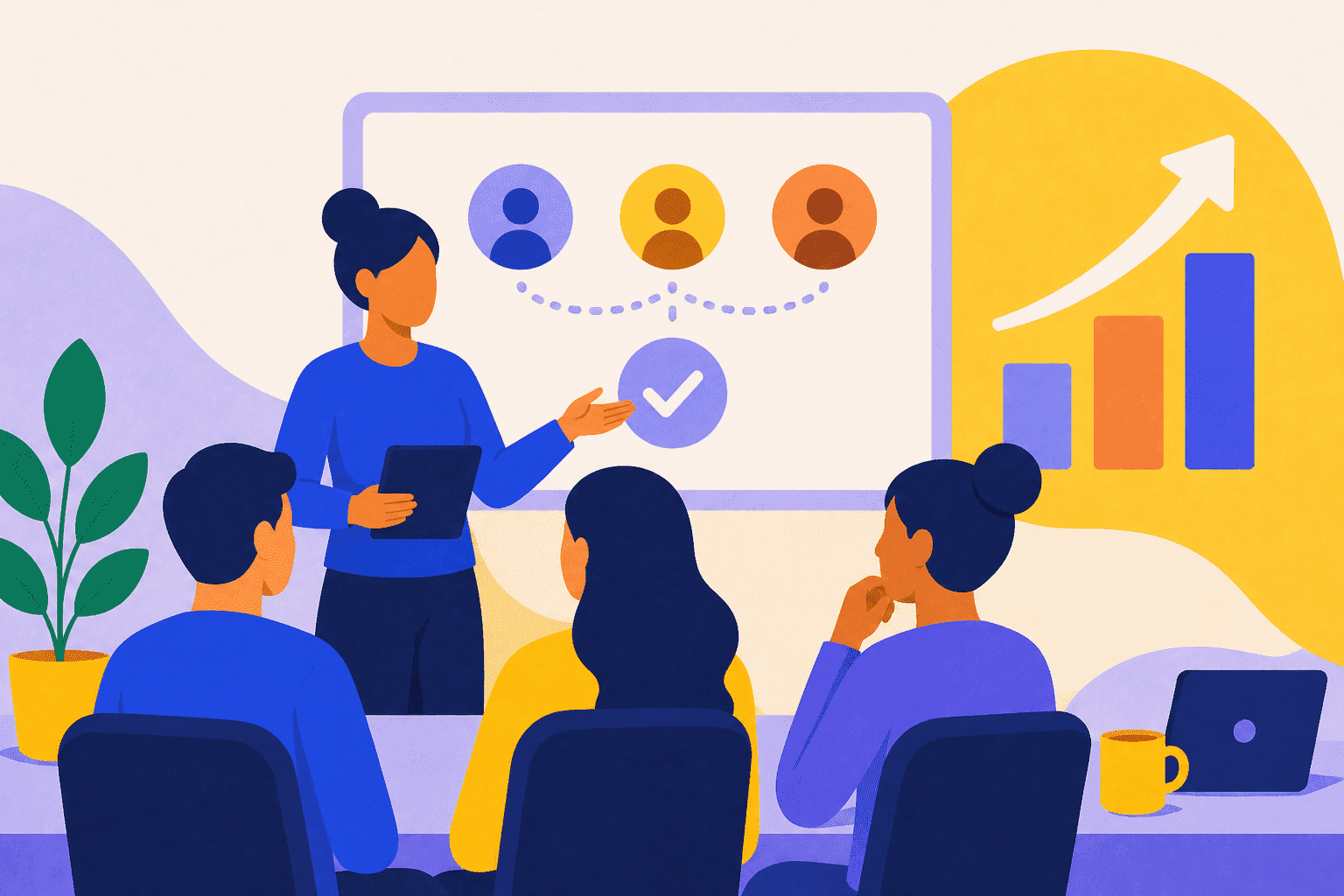 An illustration of cohort interview training